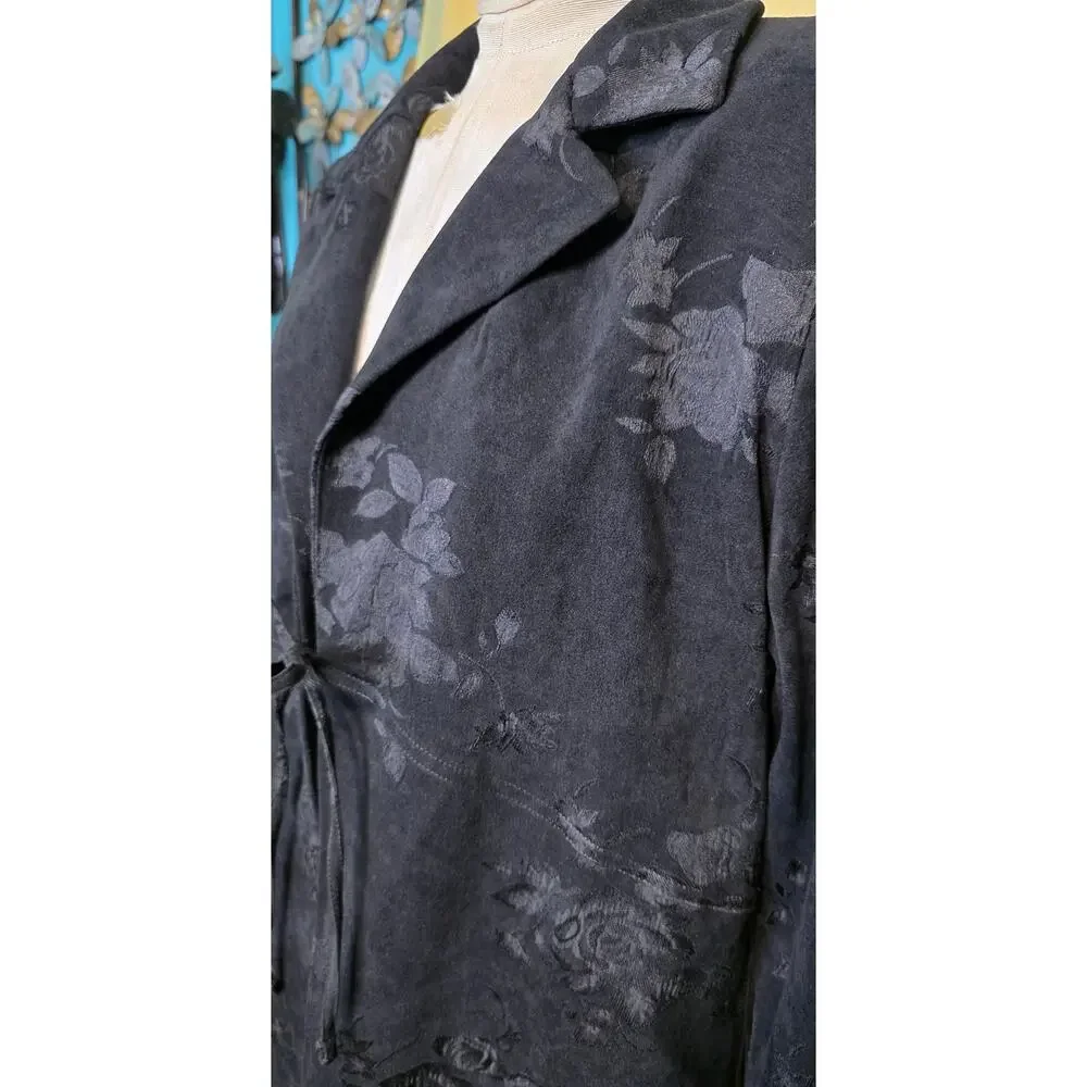 Equestrian‎ Designs Santa Barbara Vintage Jacket Womens XL Tie Front Show Coat